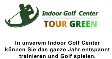 In unserem Indoor Golf Center  können Sie das ganze Jahr entspannt  trainieren und Golf spielen.