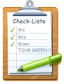 Check-Liste Wo Wie Wann TOUR GREEN !!